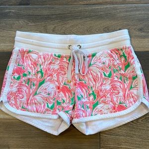 Lilly Pulitzer Flamingo Drawstring Shorts XS